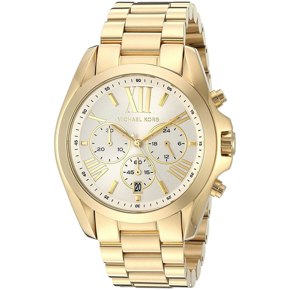 Michael Kors Women&#39;s MK6266 Bradshaw Chronograph Gold-tone Stainless Steel Watch