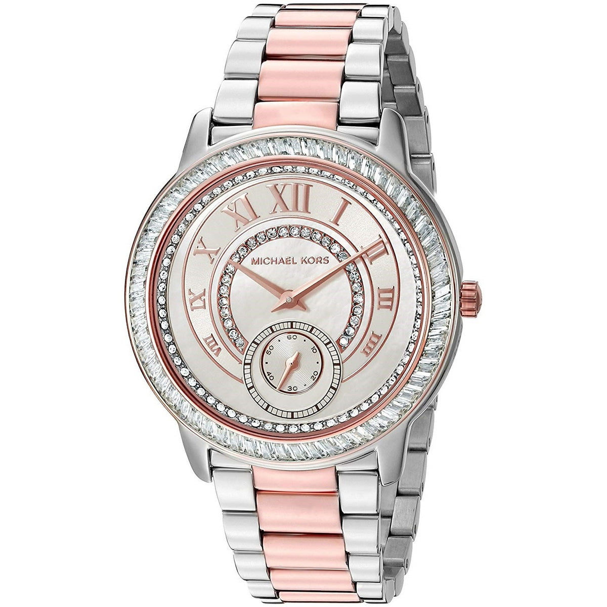 Michael Kors Women&#39;s MK6288 Madelyn Crystal Two-Tone Stainless Steel Watch