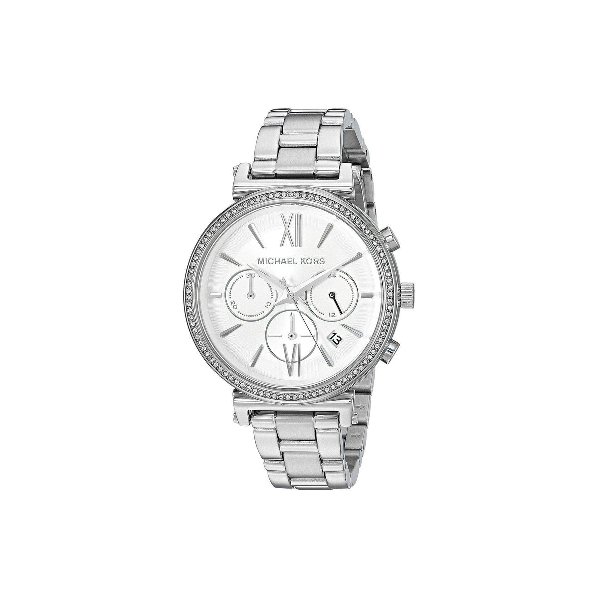 Michael Kors Women&#39;s MK6575 Sofie Chronograph Crystal Stainless Steel Watch