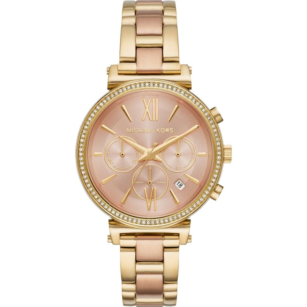 Michael Kors Women&#39;s MK6584 Sofie Chronograph Two-Tone Stainless Steel Watch