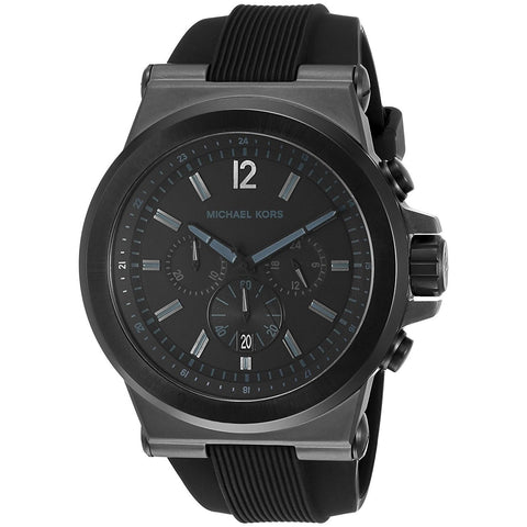 Michael Kors Men's MK8152 Dylan Chronograph Black Silicone Watch