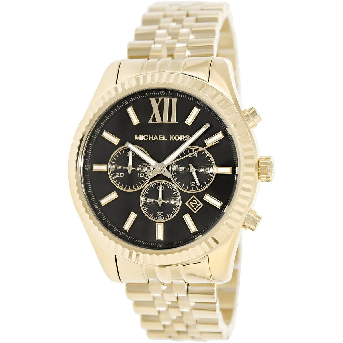 Michael Kors Men&#39;s MK8286 Chronograph Gold-Tone Stainless Steel Watch