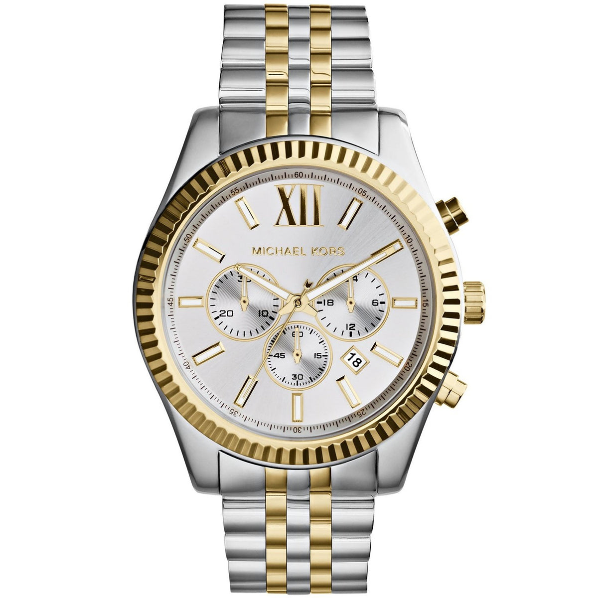 Michael Kors Men&#39;s MK8344 Lexington Chronograph Two-Tone Stainless Steel Watch