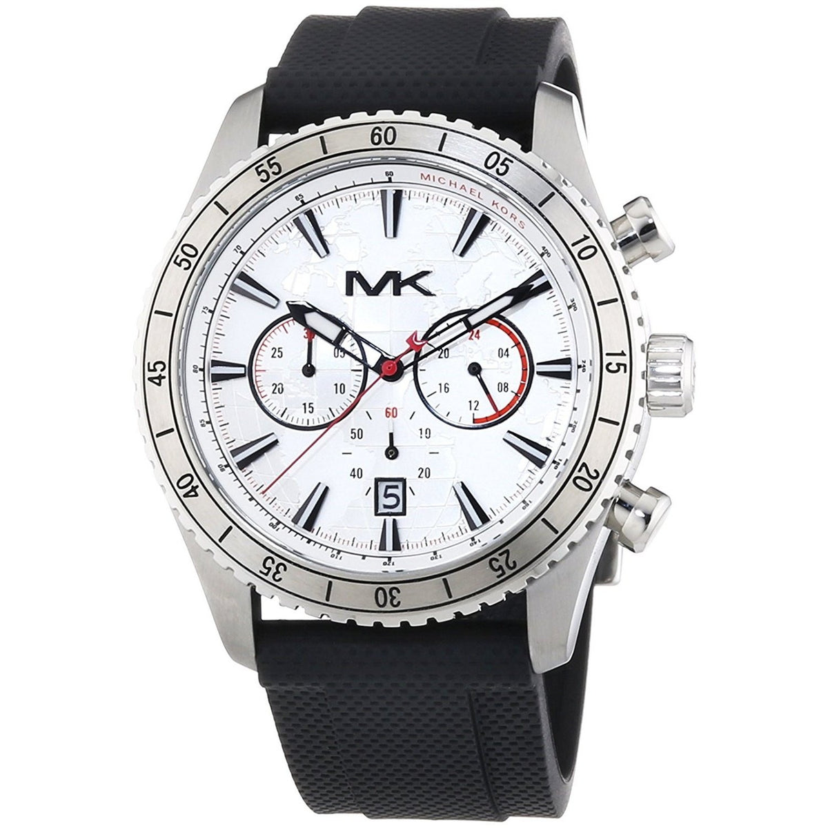 Michael Kors Men&#39;s MK8353 Richardson Chronograph Black Silicone Watch