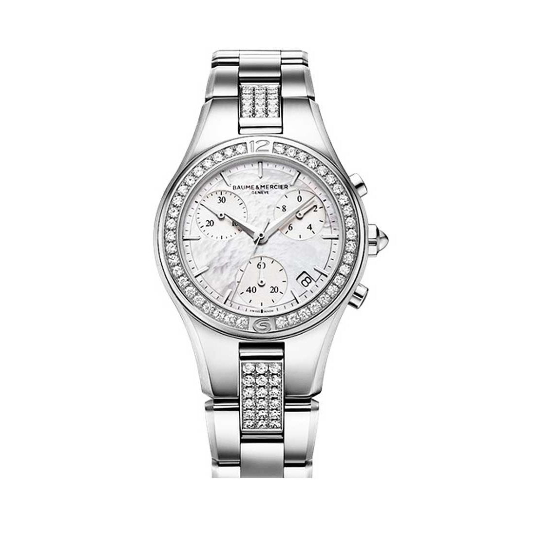 Baume &amp; Mercier Women&#39;s MOA10017 Linea Chronograph Stainless Steel Watch