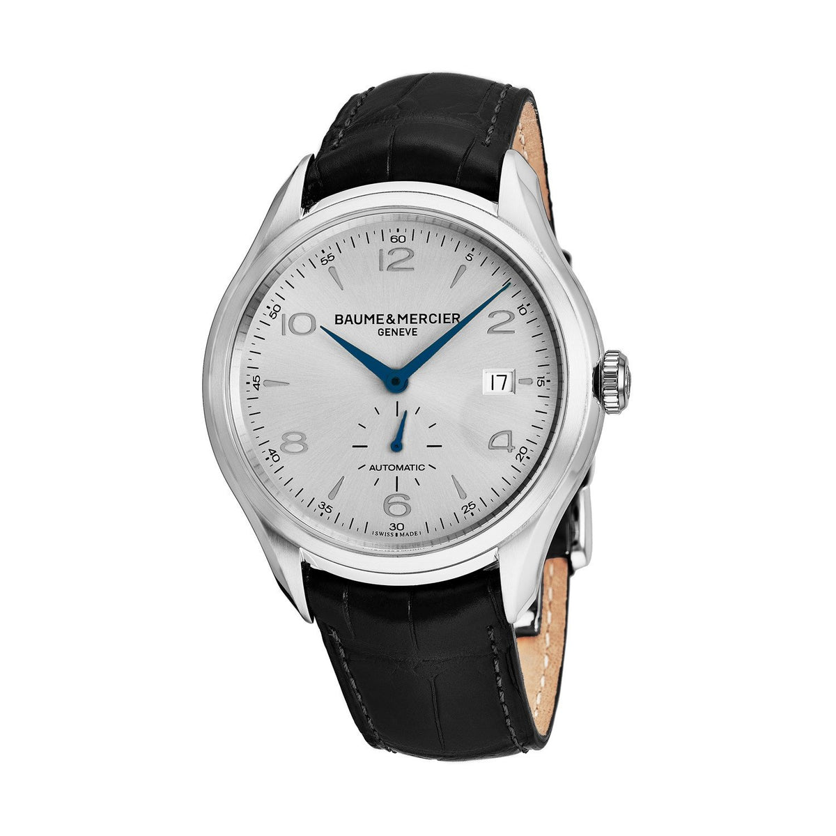 Baume &amp; Mercier Men&#39;s MOA10052 Clifton Black Leather Watch