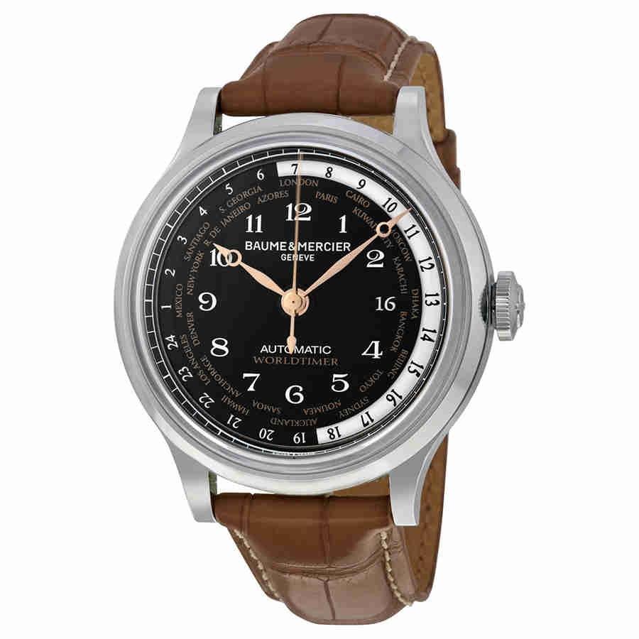 Baume &amp; Mercier Men&#39;s MOA10134 Capeland Brown Leather Watch