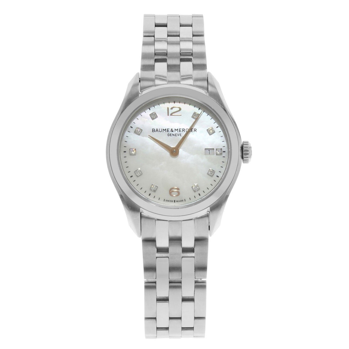 Baume &amp; Mercier Women&#39;s MOA10176 Clifton Stainless Steel Watch