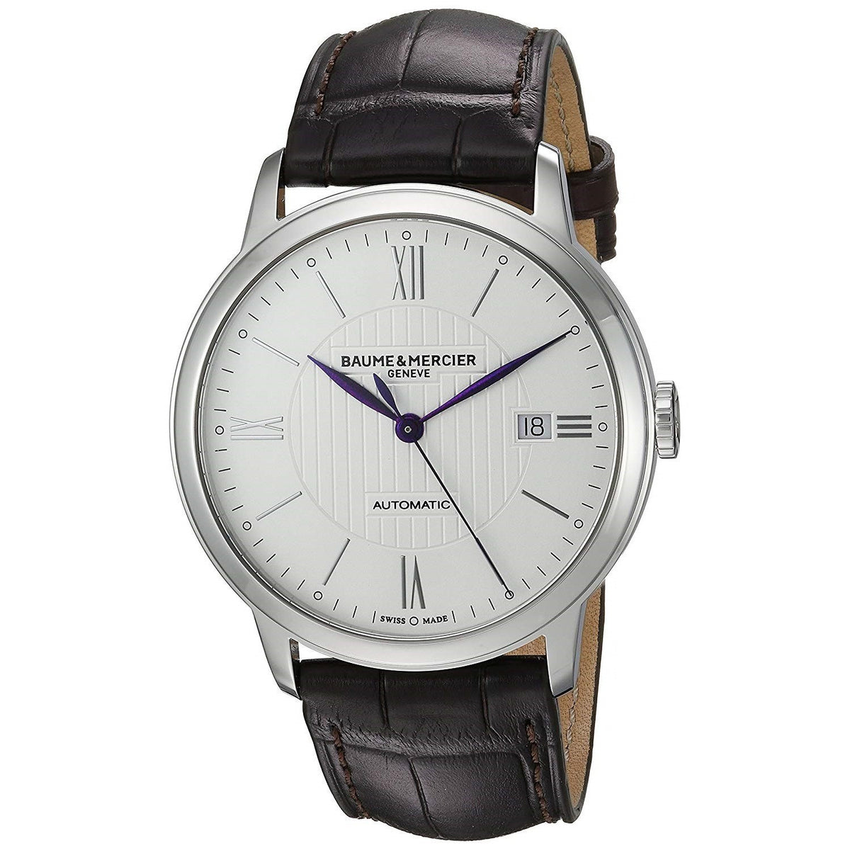 Baume &amp; Mercier Men&#39;s MOA10214 Classima Brown Leather Watch