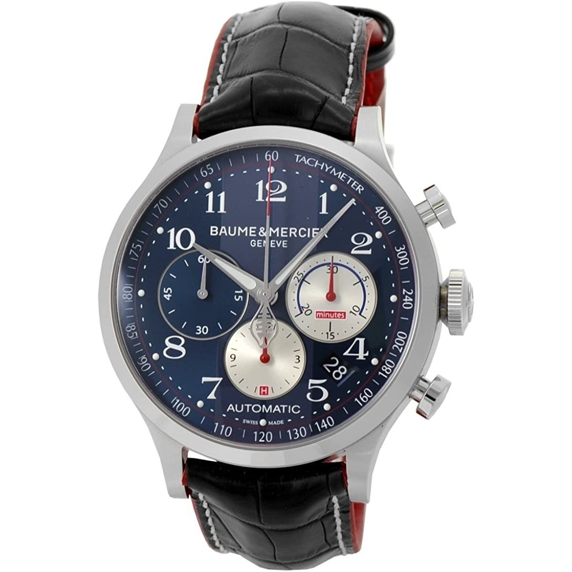 Baume Mercier Men s MOA10232 Capeland Chronograph Black Leather