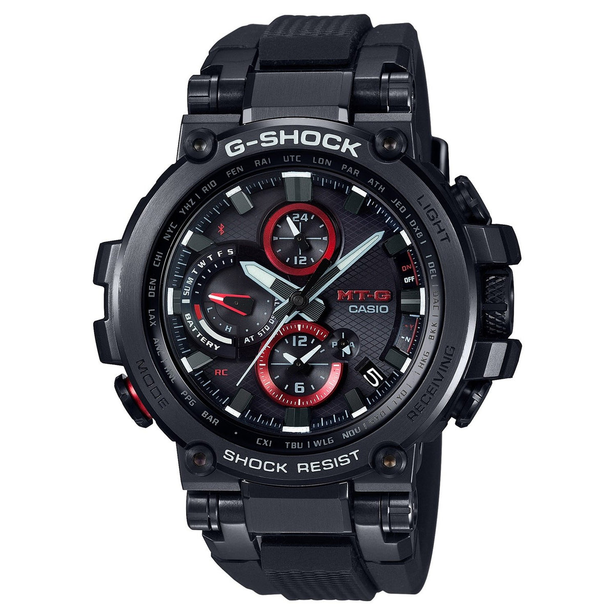 Casio Men&#39;s MTGB1000B-1A G-Shock Chronograph Black Rubber Watch