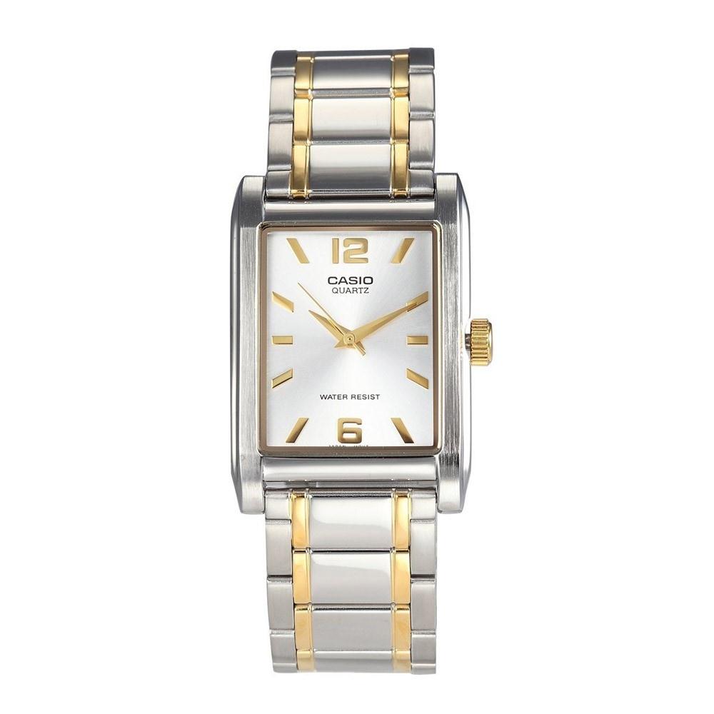 Casio Men s MTP 1235SG 7A Quartz Two Tone Stainless Steel Watch Bezali