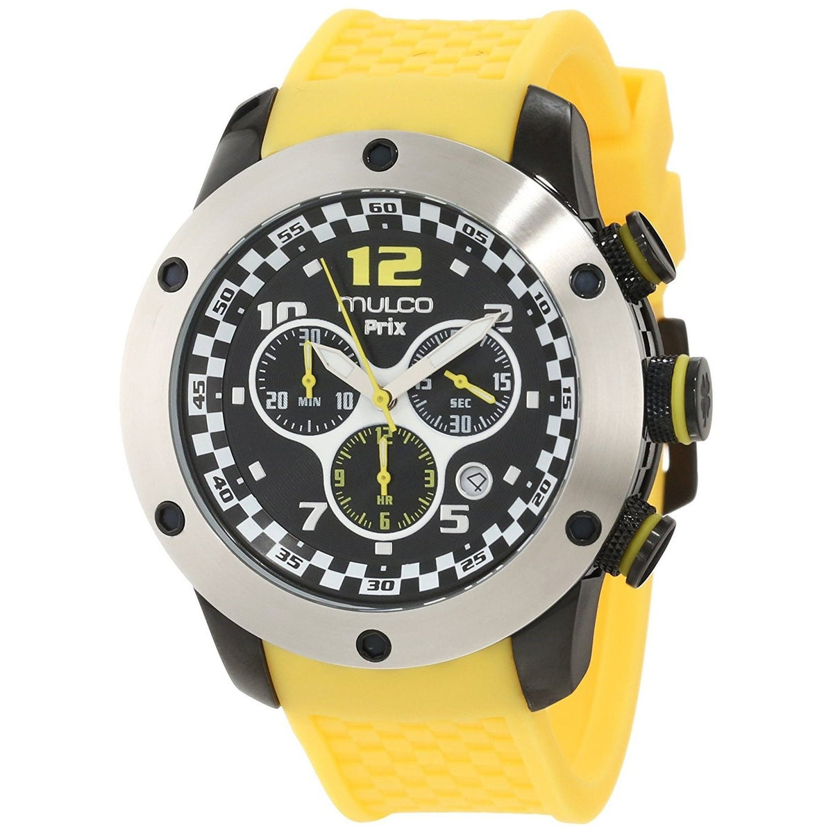 Mulco Unisex MW26313095 Prix Chronograph Yellow Silicone Watch