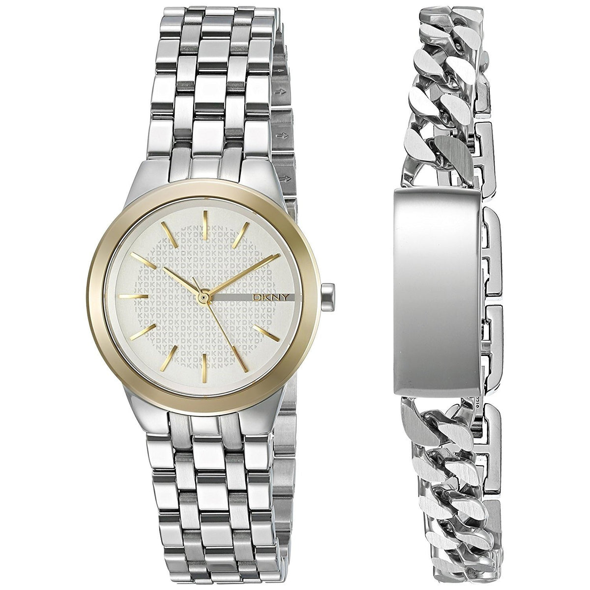 DKNY Women&#39;s NY2469 Park Slope Bracelet Set Stainless Steel Watch