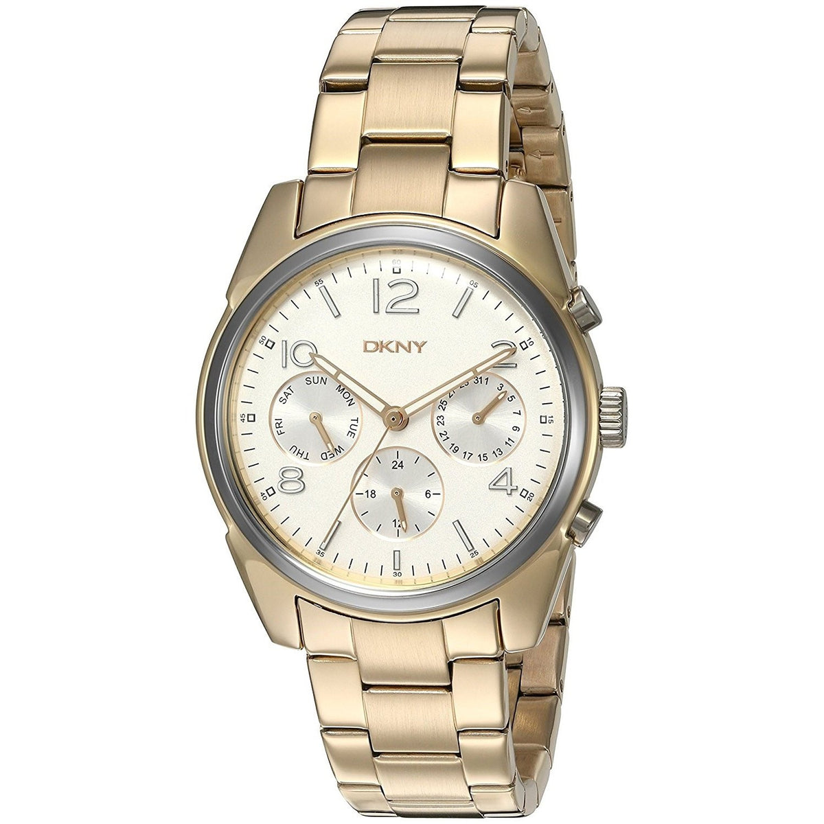 DKNY Women&#39;s NY2471 Crosby Multi-Function Gold-tone Stainless Steel Watch