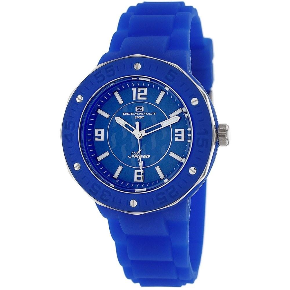 Oceanaut Women&#39;s OC0210 Acqua Blue Rubber Watch