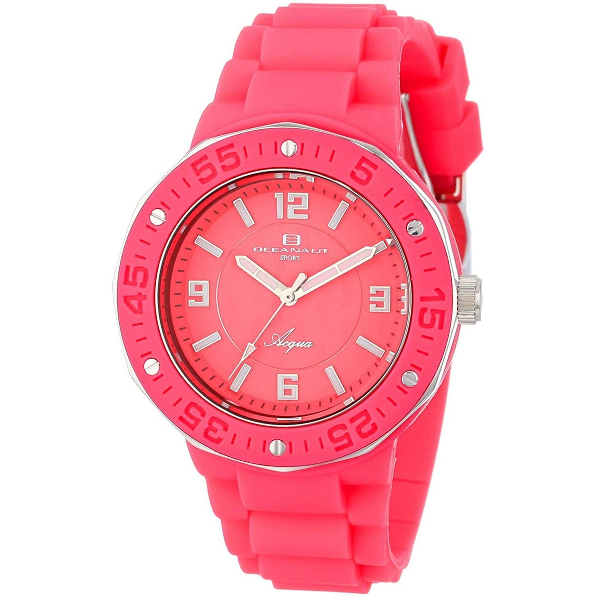 Oceanaut Women&#39;s OC0212 Acqua Pink Rubber Watch