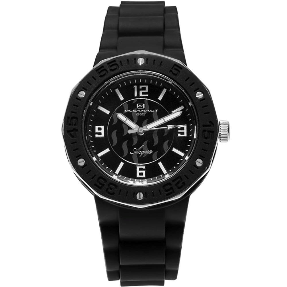 Oceanaut Women&#39;s OC0219 Acqua Black Rubber Watch