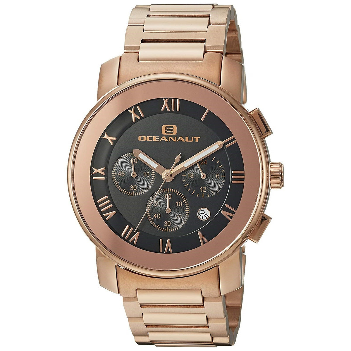 Oceanaut Men&#39;s OC0333 Riviera Chronograph Rose Gold-Tone Stainless Steel Watch