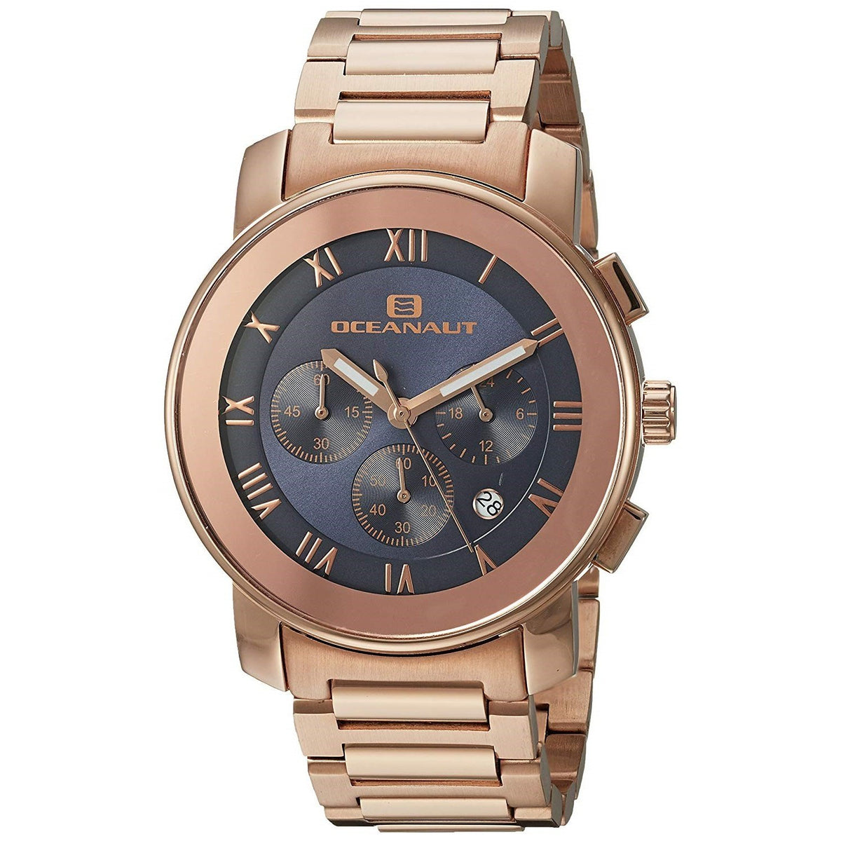 Oceanaut Men&#39;s OC0335 Riviera Chronograph Rose Gold-Tone Stainless Steel Watch