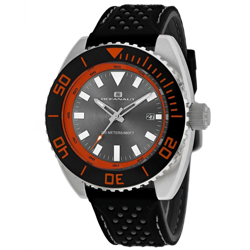 Oceanaut Men&#39;s OC0522 Submersion Black Rubber Watch