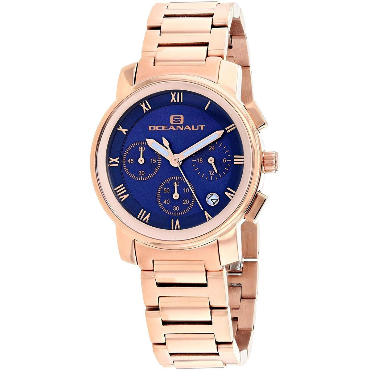 Oceanaut Women&#39;s OC0635 Riviera Chronograph Rose Gold-Tone Stainless Steel Watch