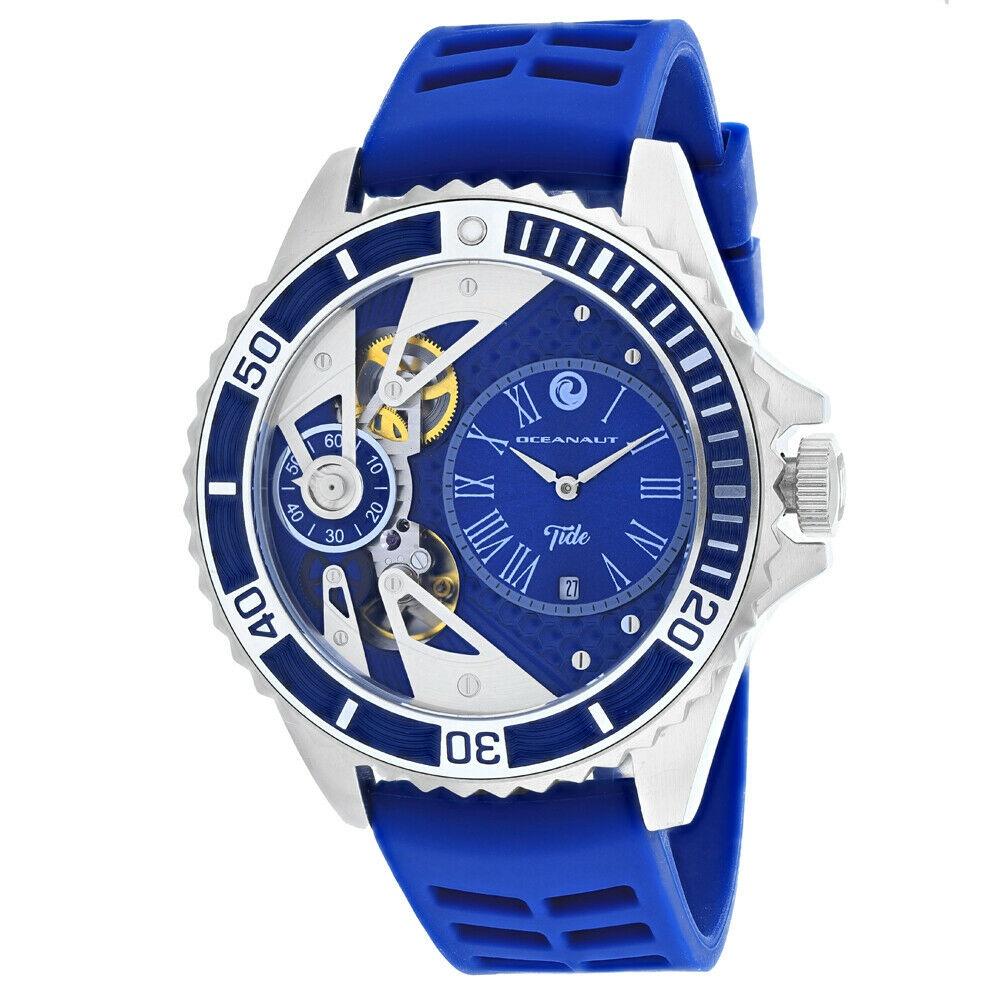 Oceanaut Men&#39;s OC0994 Tide Blue Rubber Watch