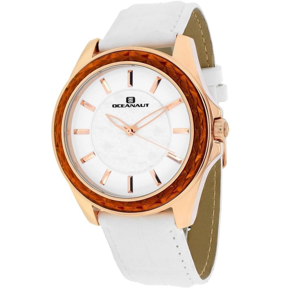 Oceanaut Women&#39;s OC1413 Angel White Leather Watch