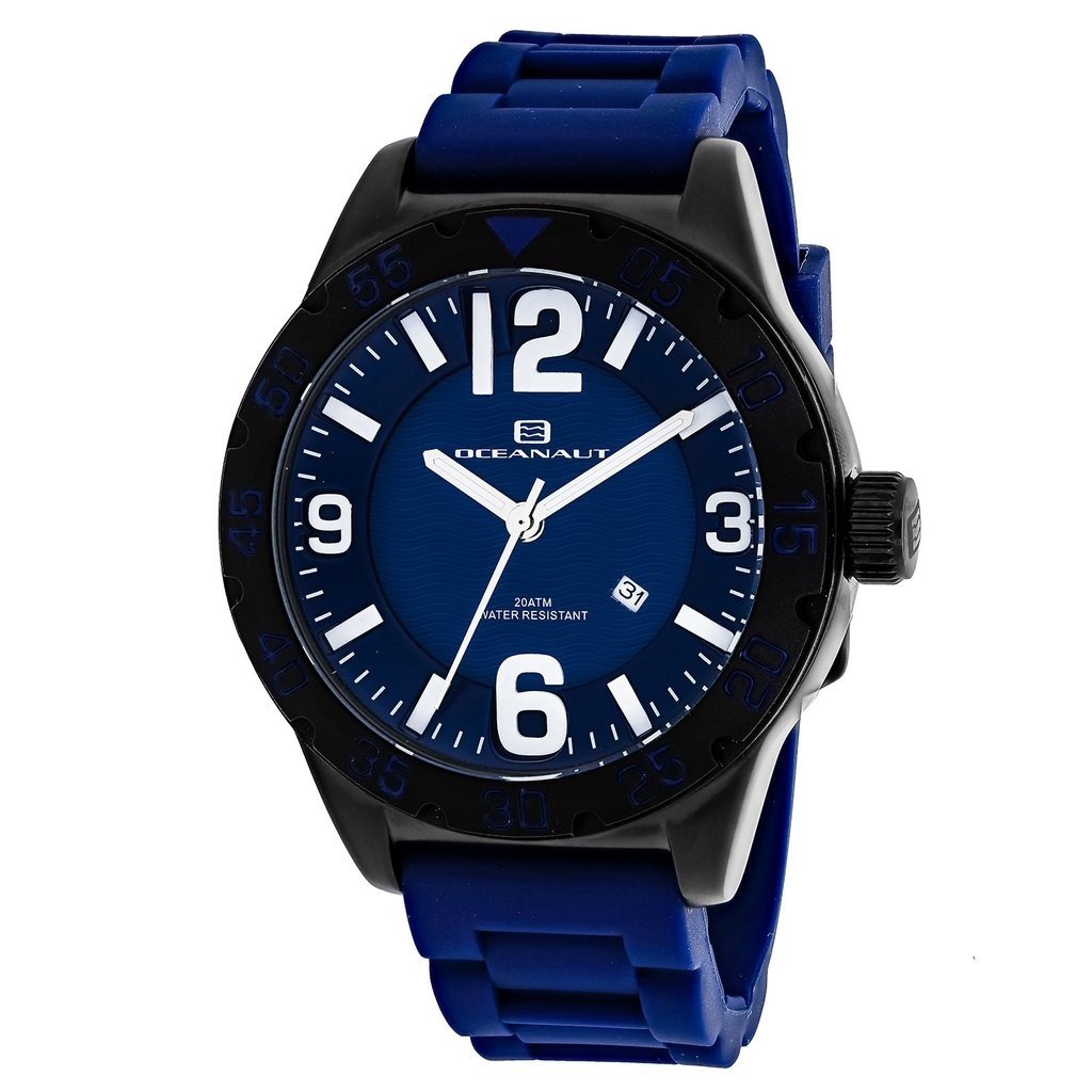 Oceanaut Men&#39;s OC2715 Aqua One Blue Silicone Watch