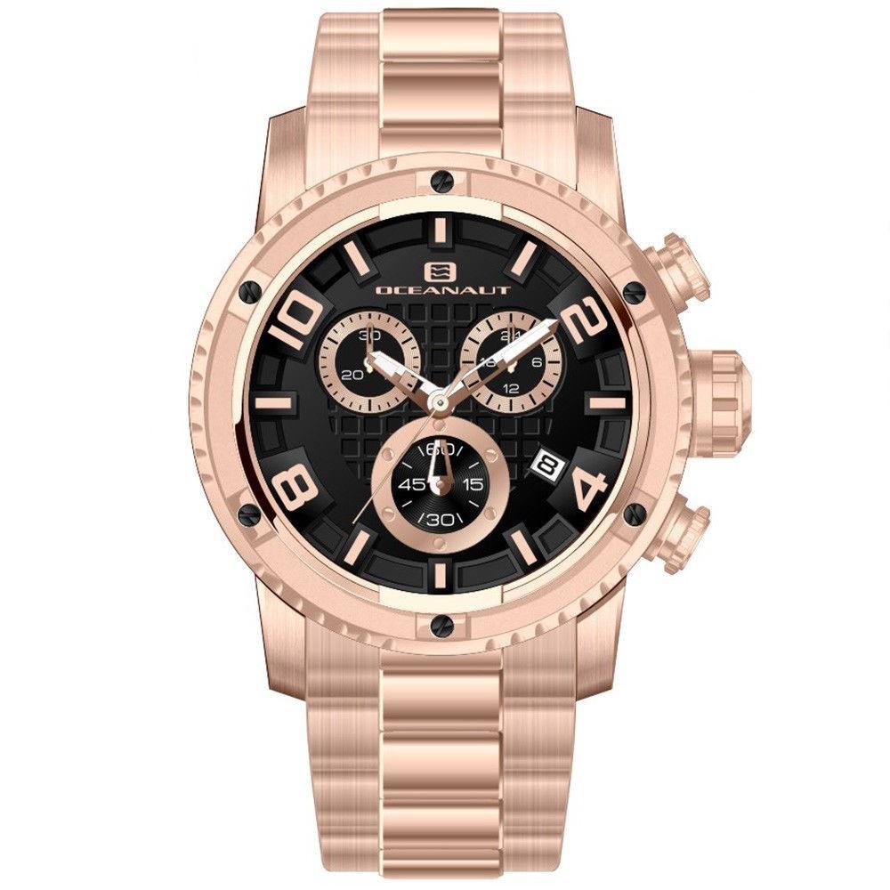 Oceanaut Men&#39;s OC3122 Impulse Chronograph Rose Gold-Tone Stainless Steel Watch