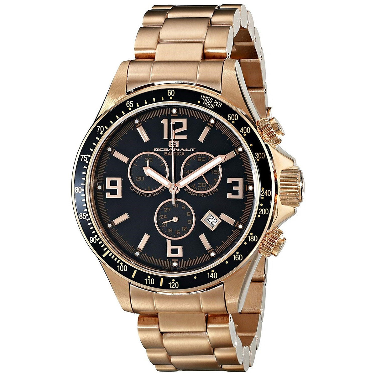 Oceanaut Men&#39;s OC3329 Baltica Chronograph Rose Gold-Tone Stainless Steel Watch