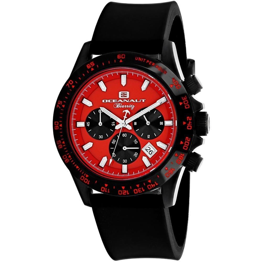 Oceanaut Men&#39;s OC6115R Biarritz Chronograph Black Rubber Watch