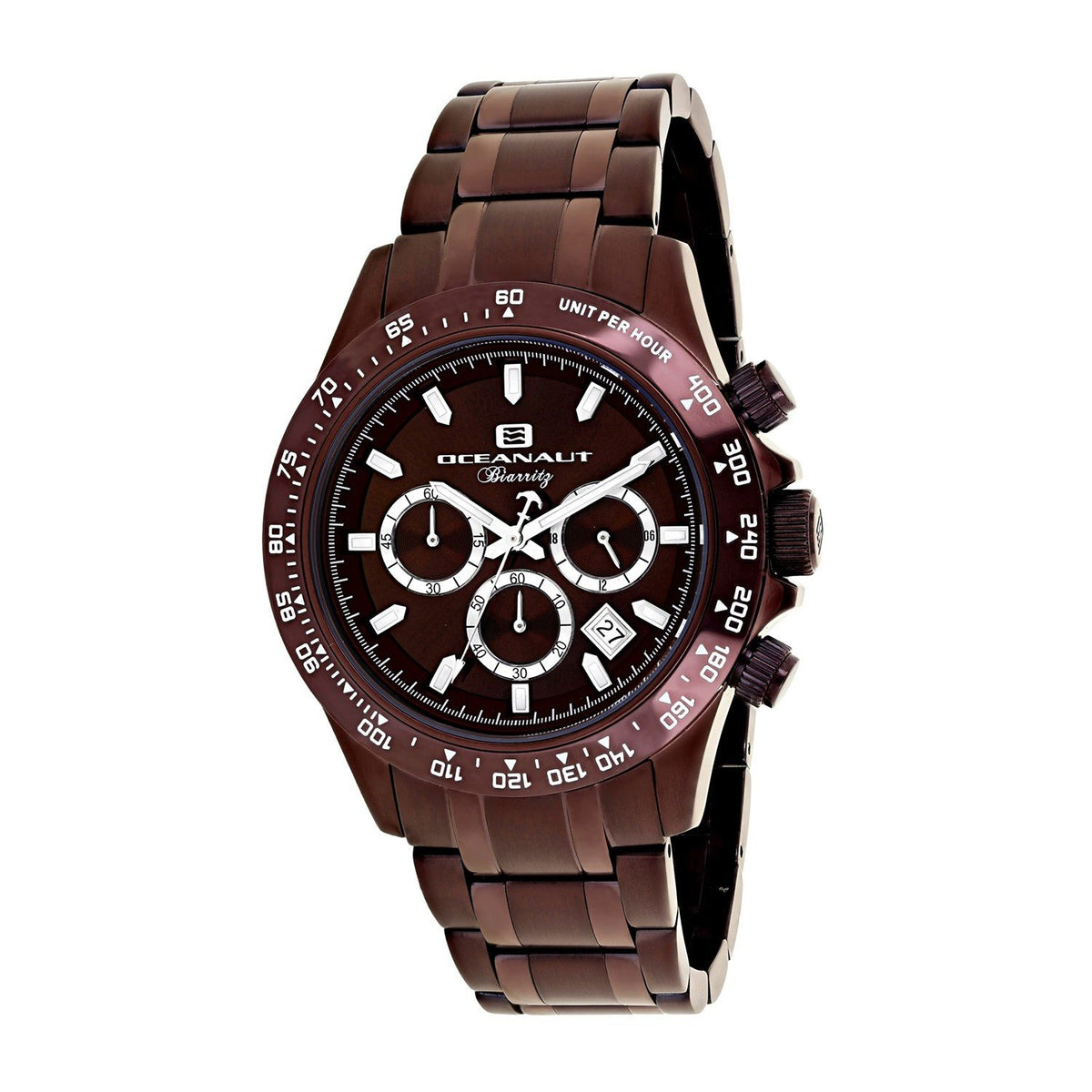 Oceanaut Men&#39;s OC6116 Biarritz Chronograph Brown Stainless Steel Watch