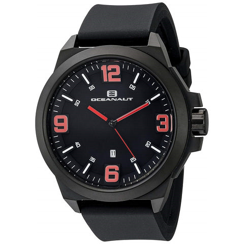 Oceanaut Men's OC7113 Armada Black Rubber Watch