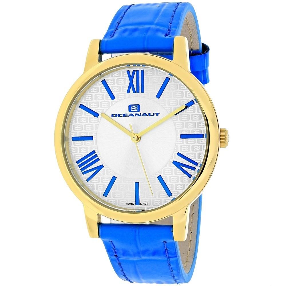 Oceanaut Women&#39;s OC7214 Moon Blue Leather Watch