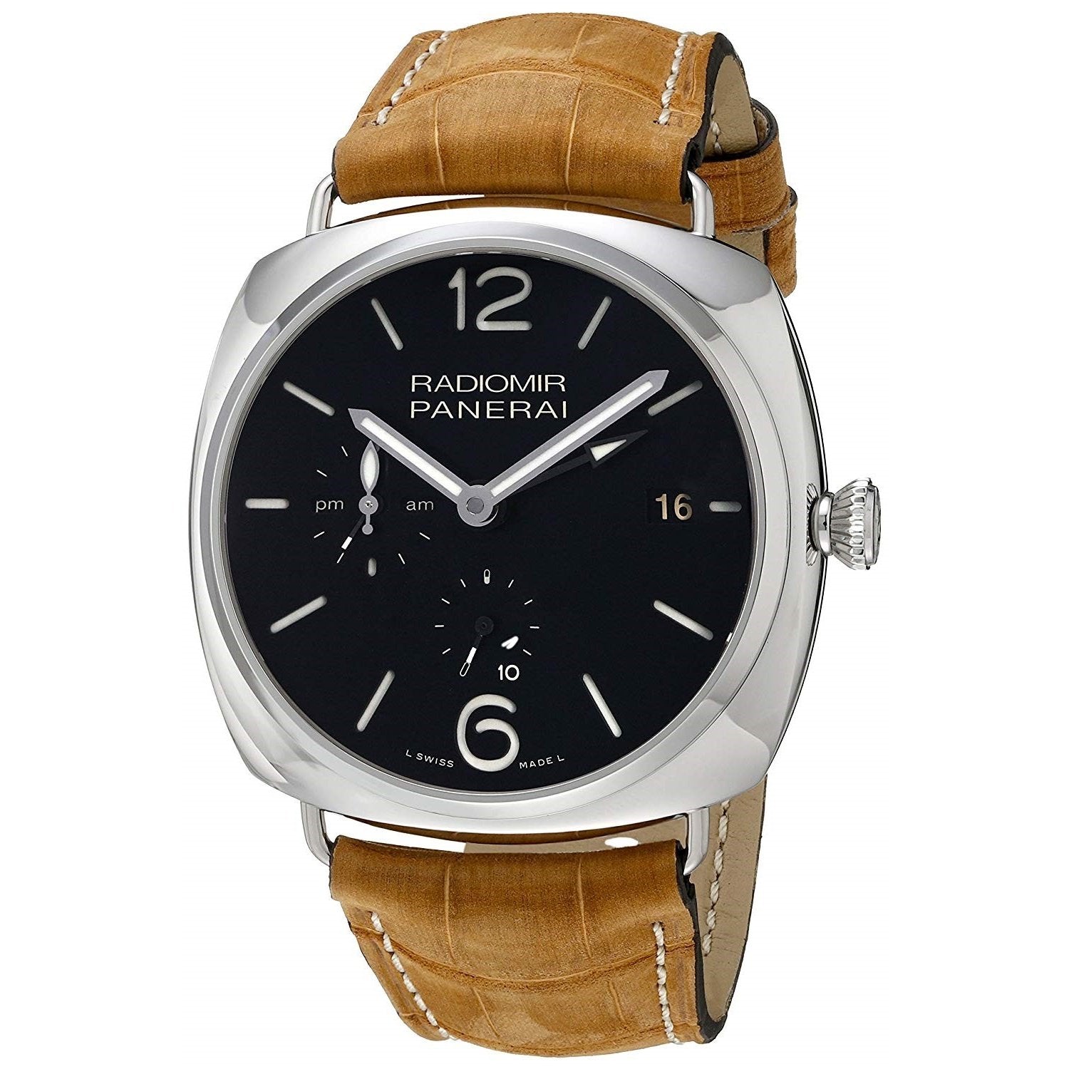 Panerai Men s PAM00323 Radiomir Acciaio 10 Days GMT Hand Wind