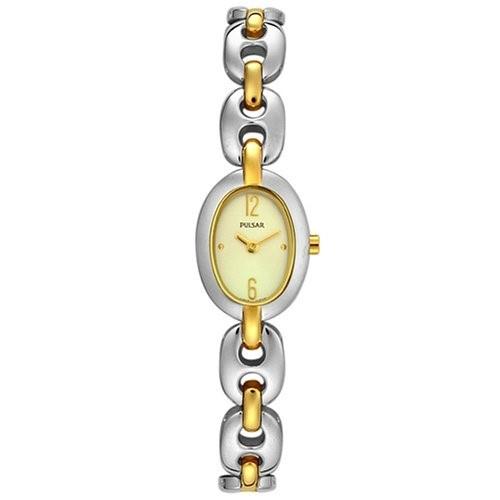 Pulsar Women&#39;s PEG710 Pulsar Two-Tone Stainless Steel Watch