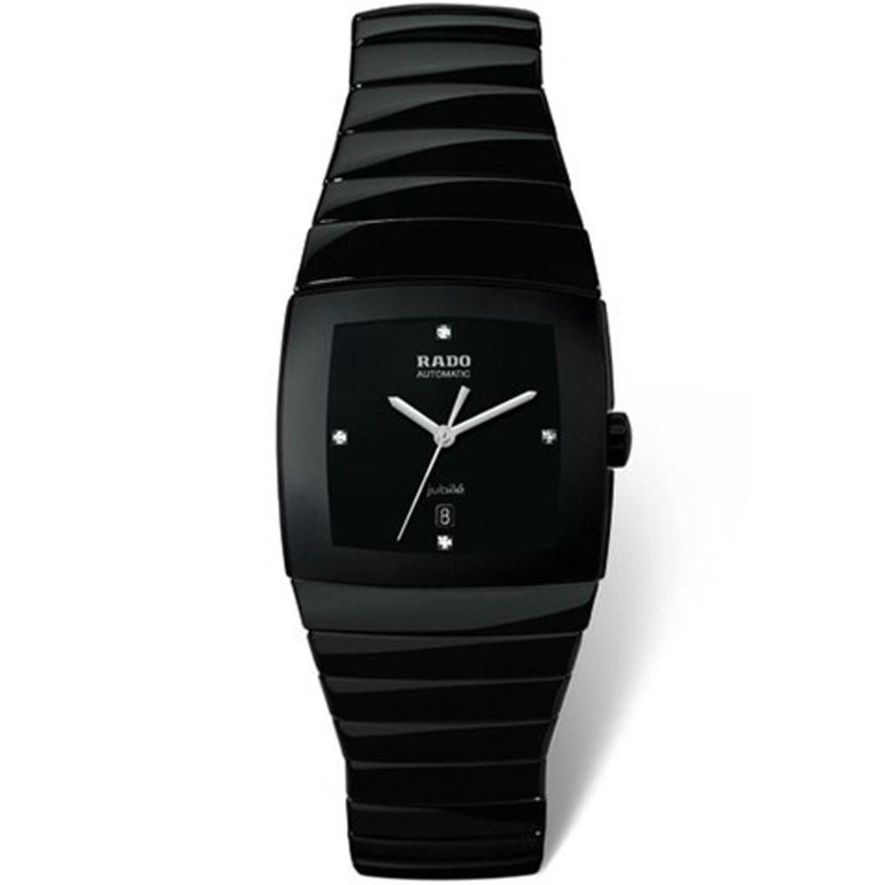 Rado Men&#39;s R13691712 Sintra Diamond Black Ceramic Watch