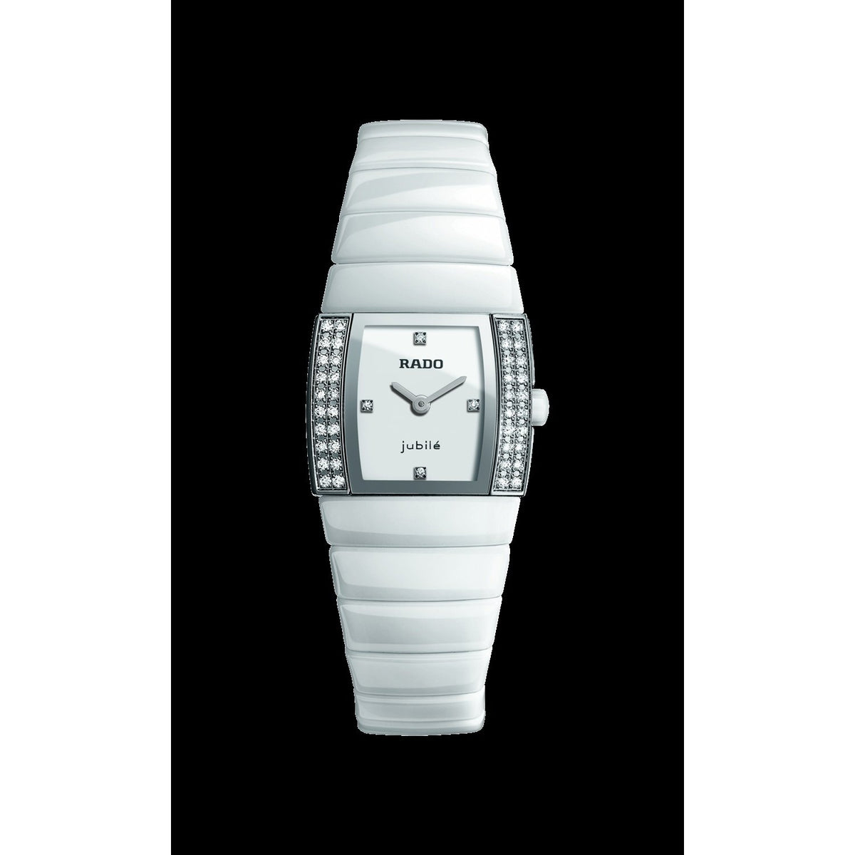 Rado Women&#39;s R13831702 Sintra Diamond White Ceramic Watch