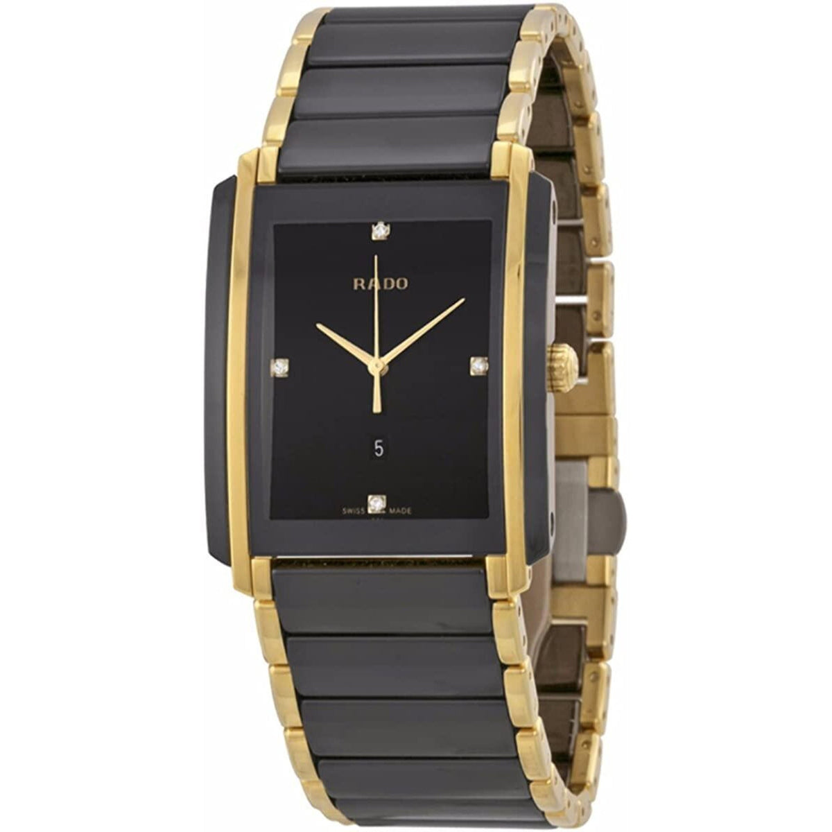 Rado Men&#39;s R20204712 Integral Two-Tone Ceramic and Stainless Steel Watch