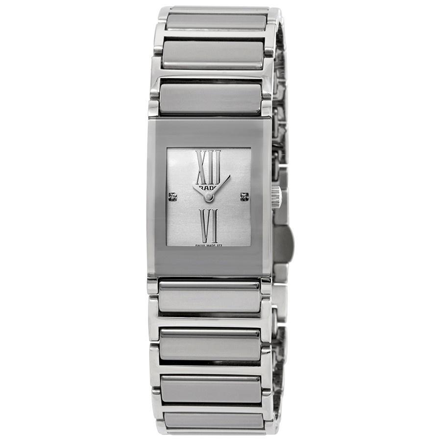 Rado Women&#39;s R20747722 Integral Stainless Steel and Ceramic Watch