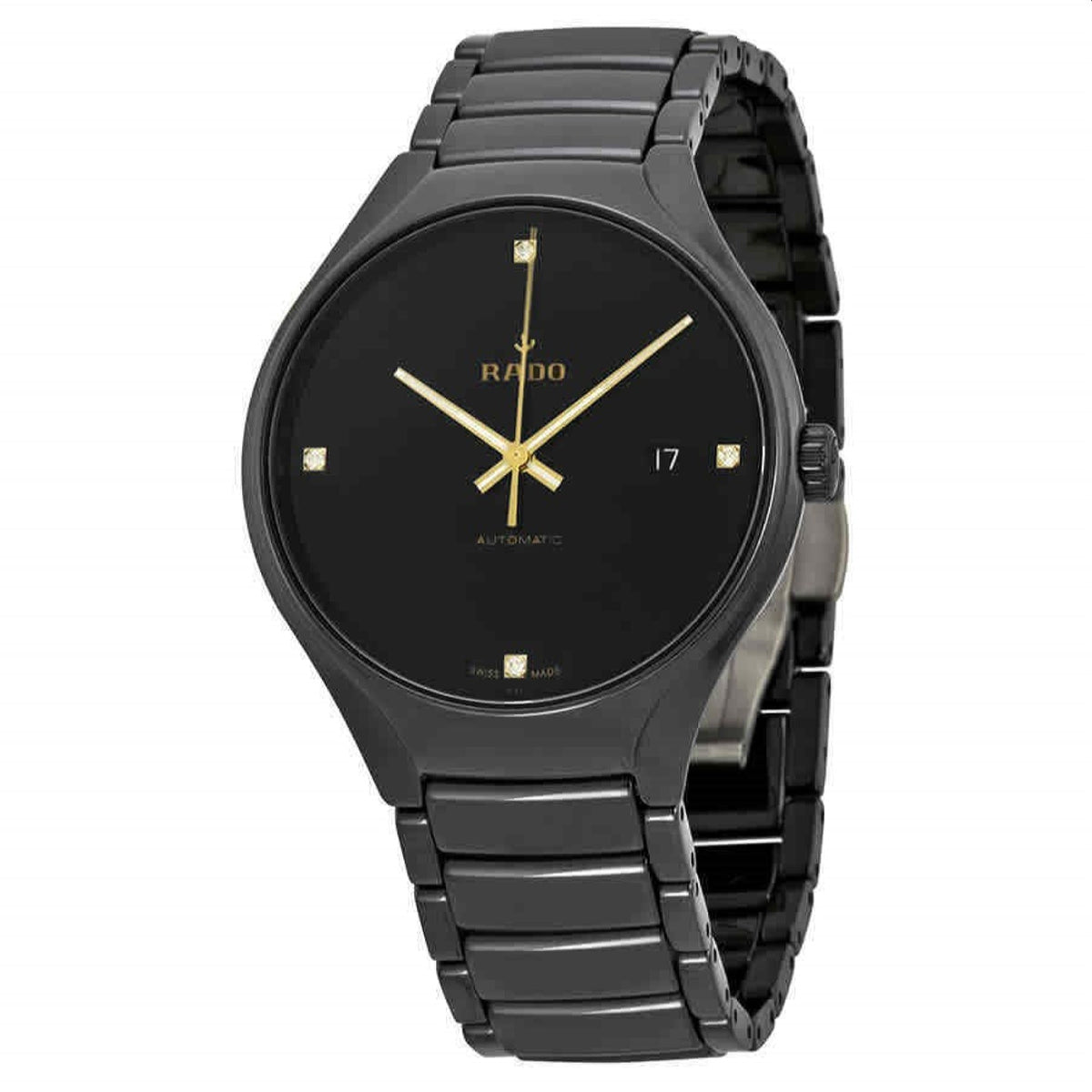 Rado Men&#39;s R27056712 True   Black Ceramic Watch