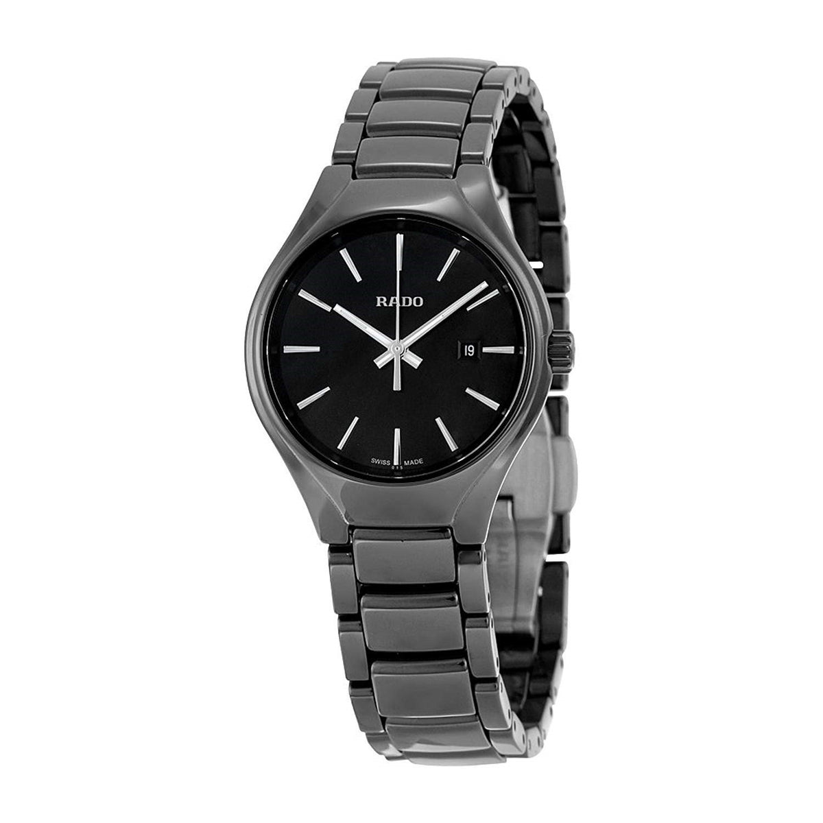 Rado Women&#39;s R27059152 True Plasma Black Ceramic Watch