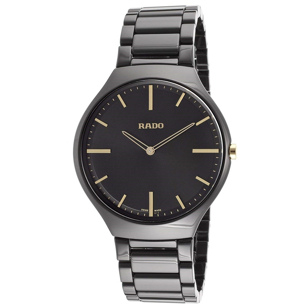 Rado Men&#39;s R27741172 True   Black Ceramic Watch