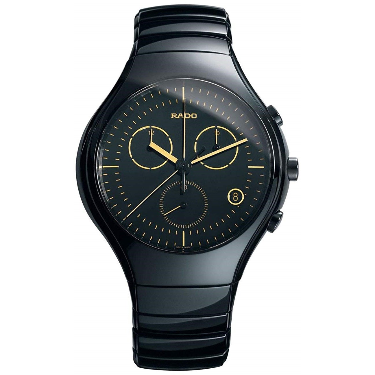 Round Rado Ceramic Black Watch For Man, For Personal Use at best