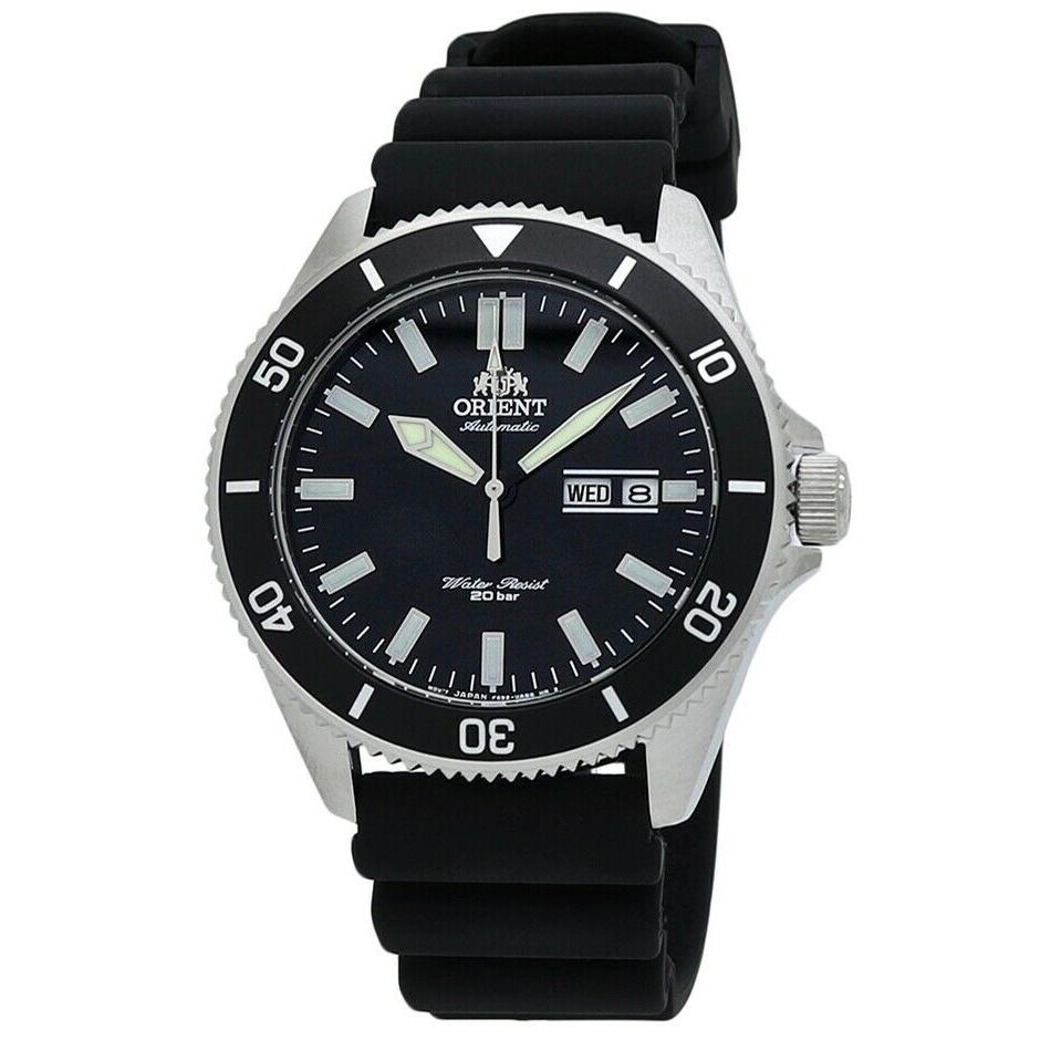 Orient Men&#39;s RA-AA0010B19B Mako III Black Rubber Watch