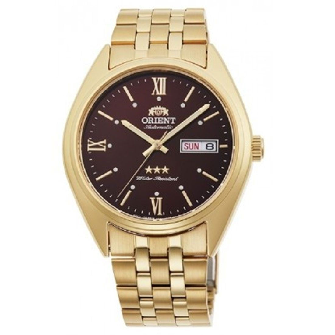 Orient Men&#39;s RA-AB0E12R19B Tristar Gold-Tone Stainless Steel Watch