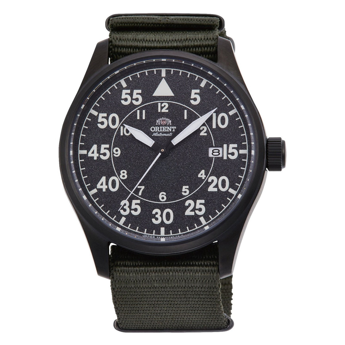 Orient Men&#39;s RA-AC0H02N10B Pilot Green Nylon Watch