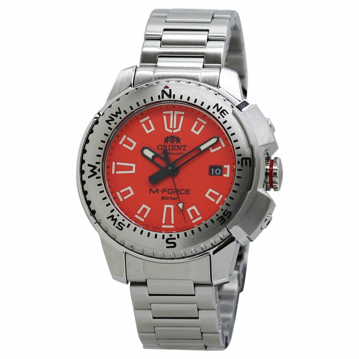 Orient Men&#39;s RA-AC0N02Y10B M-Force Stainless Steel Watch