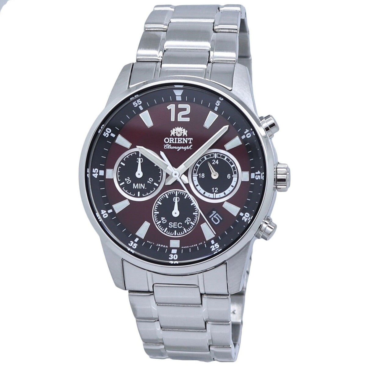 Orient Men&#39;s RA-KV0004R10B Sports Chronograph Stainless Steel Watch